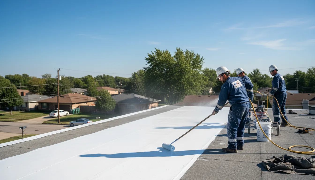 Commercial roof coating in Rosamond, CA near me